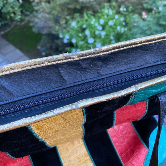 Vintage 80s/90s made in USA leather tote - Picture 13 of 15